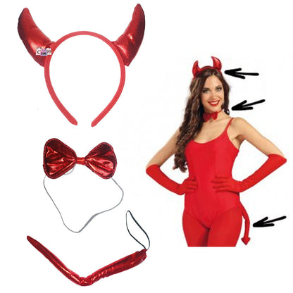 Kit De Diabla Accesorios Para Halloween