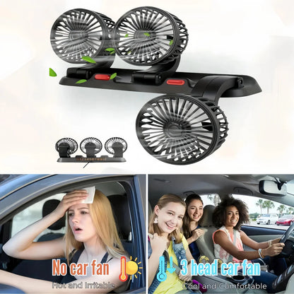 Ventilador Doble 360° Vehiculo MARS-918